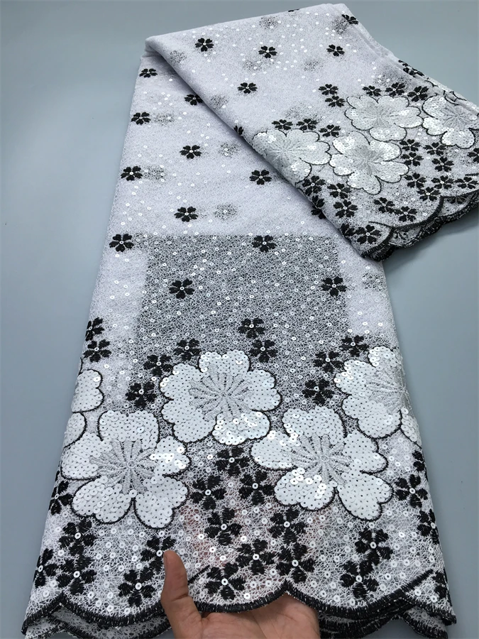2026-high-quality-african-mesh-sequin-lace-fabric-5-yards-french-tulle-lace-nigerian-luxury-sequins-fabric-for-women-party-dress