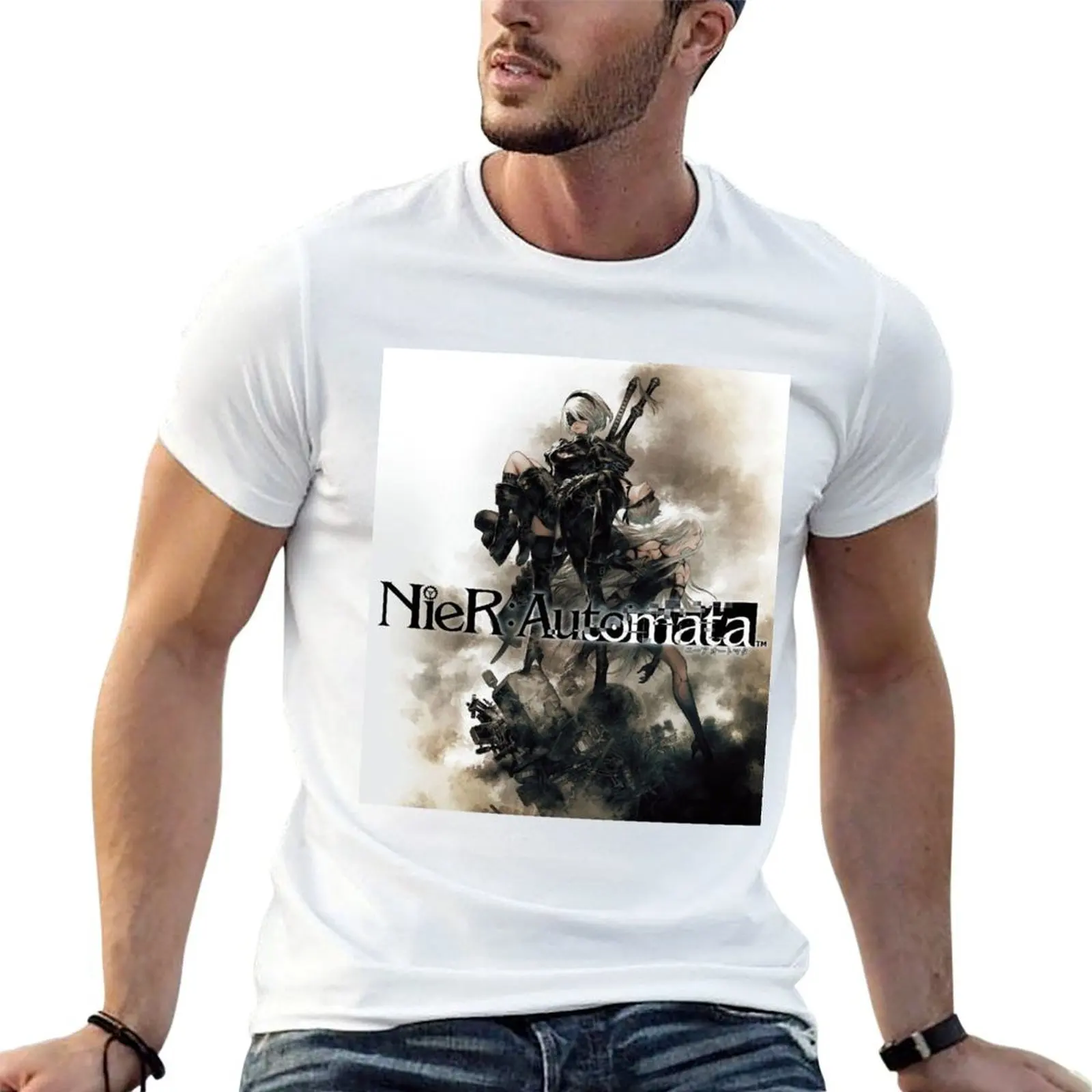 

NieR: Automata Artwork T-Shirt t shirts for man slim fit t shirts for man cotton t shirt men 100% cotton luxury brand T-Shirt