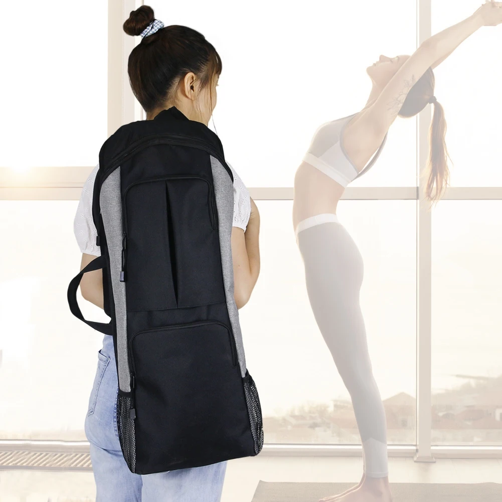 

Yoga Mat Bag Waterproof Canvas Yoga Bag Dance Mat Package Sports Knapsack Fitness Backpack Mat Case