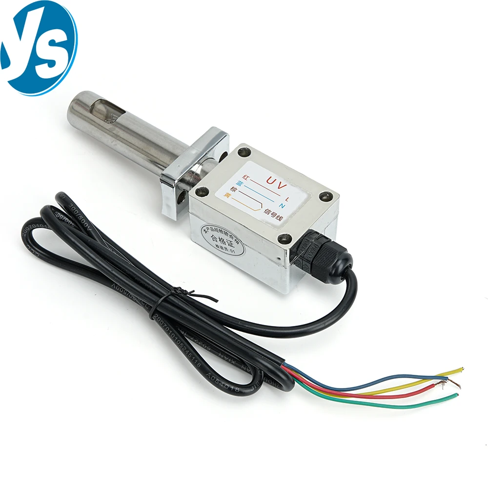 

UV Flame Sensor, Ultraviolet Flame Detector for Gas, Diesel & Methanol Burners, Boiler Flame Monitoring Safety Control Unit