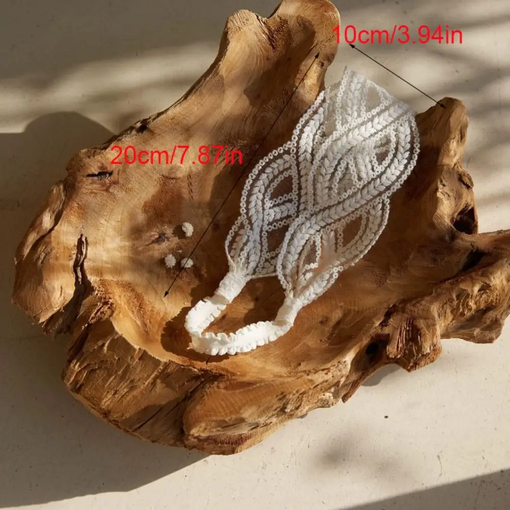 جميل موجة الدانتيل الطفل عقال المطرزة واسعة الرضع هيرباند غطاء الرأس زهرة مرونة الشعر هوب التصوير الدعائم