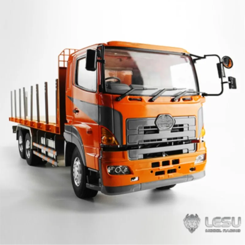 

1/14 RC LESU Model 6*4 Flatbed Lorry Trailer Tractor Truck Radio Esc Motor Outdoor Toys