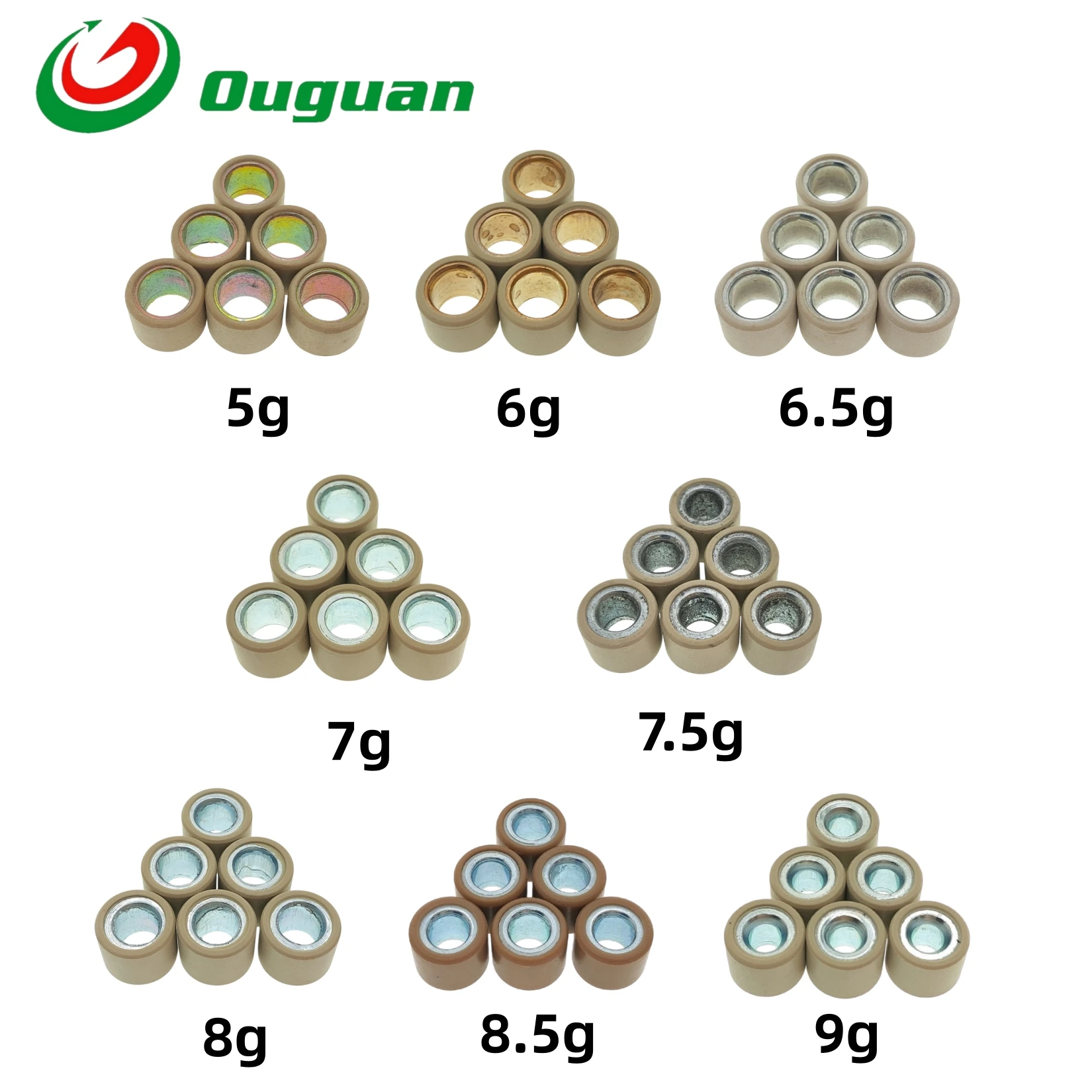 ouguan 16x13mm For Honda C90 EZ90 Super Cub DIO LEAD SFX SGX SH SHADOW SJ BALI VISION X8R 50cc Variator Roller Beads 16 13