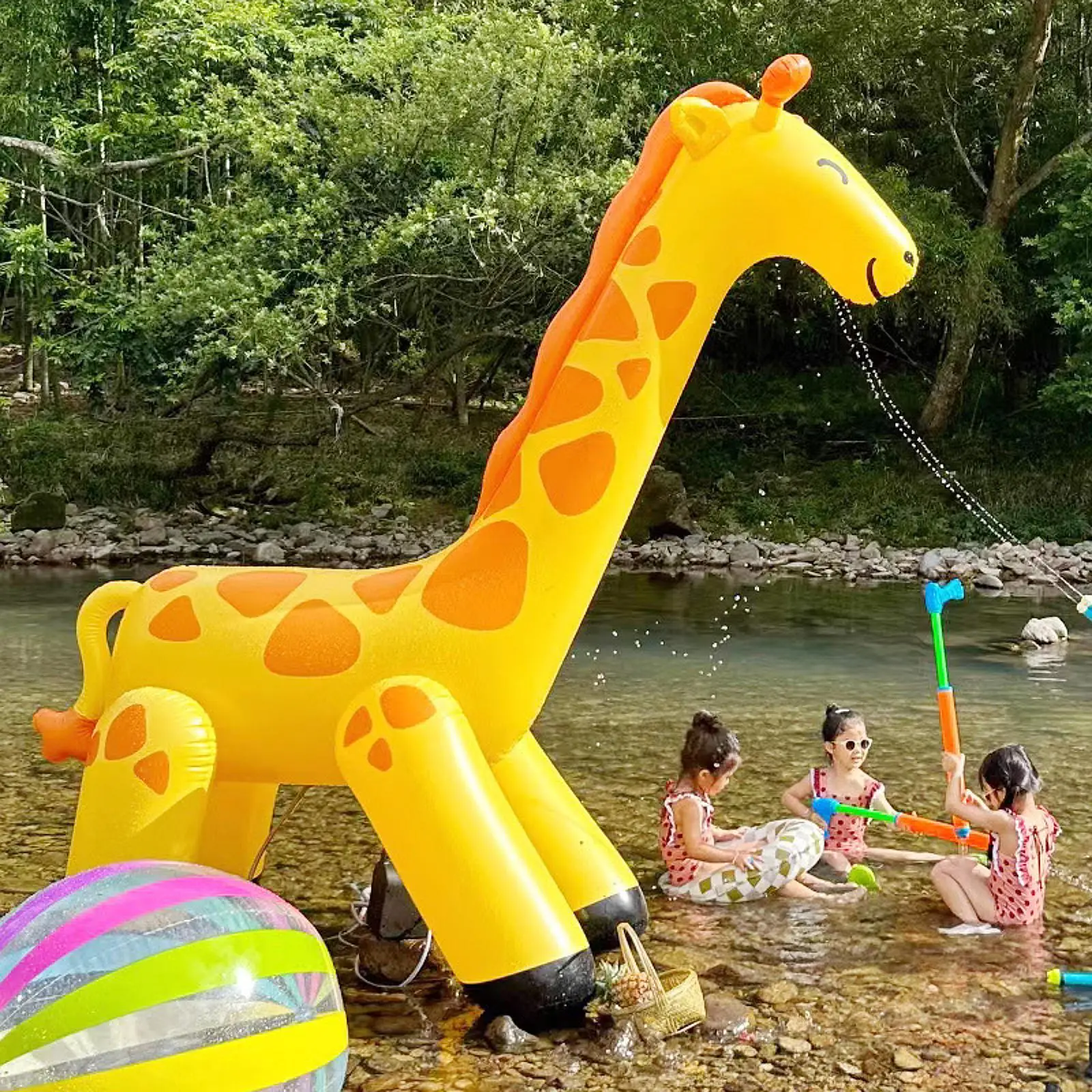 Giraffen-Sprinkler, Kindergeburtstag, Outdoor, lustiger Rasen, aufblasbares Wasserspielzeug, Geschenk für Outdoor-Festival, Hof, Aktivitäten