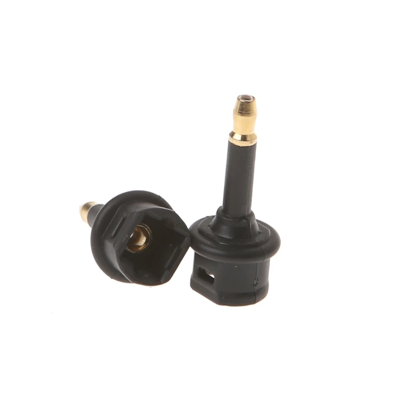 2 uds Toslink a 3,5mm macho Mini enchufe adaptador óptico Digital Conve