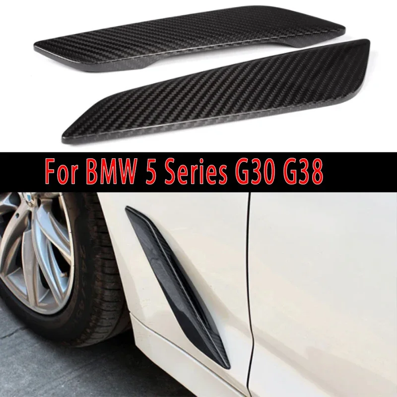 For BMW 5 Series G30 G38 530 540 525i Carbon Fiber 2PCS / Set Auto Fender Side Air Vent Outlet Cover Car Accessories