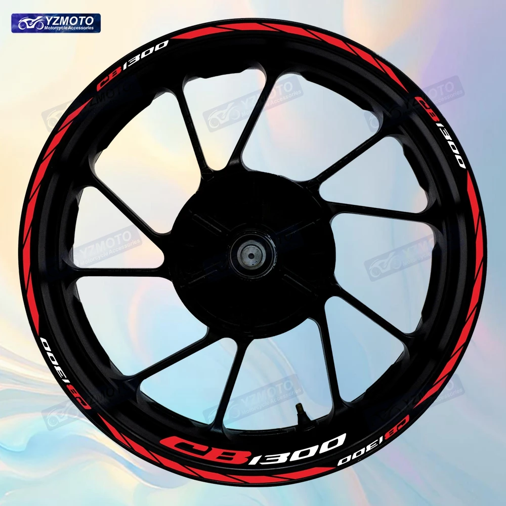 

Для мотоцикла Honda CB1300: 17-дюймовые светоотражающие декоративные наклейки на колеса, полосы на обода, наклейки на ступицы, водонепроницаемые стикеры