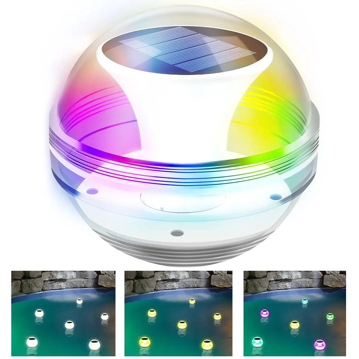 Solar Floating Light Pool Light Decor Solar Water Floating Lamp IP65 Waterproof Outdoor Solar Floating Ball Lamp Garden Decor