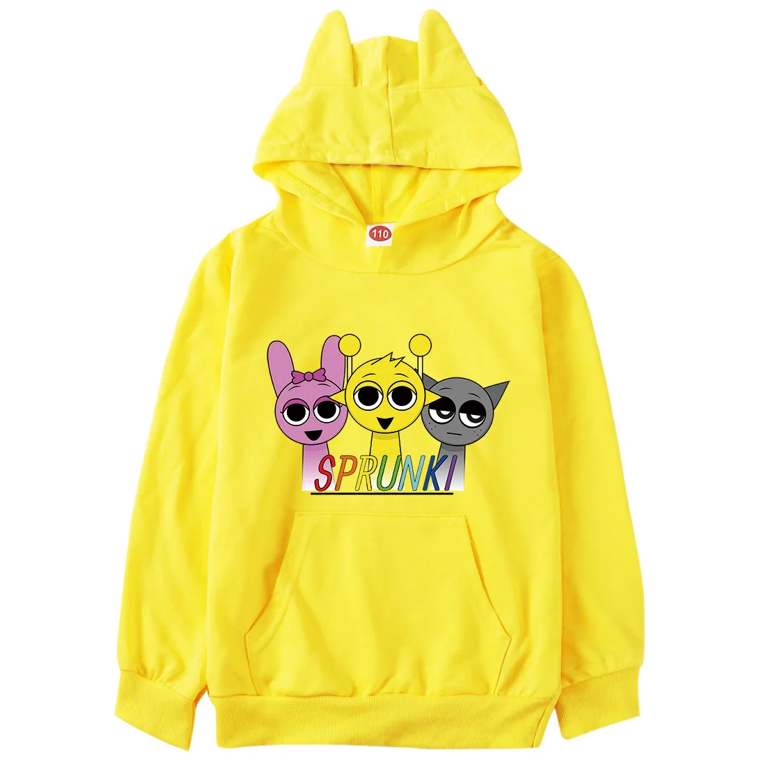 

Cartoon Sprunki Hoodie Kids Spring Fall Clothes Baby Girls Hooded Sweatshirt Teen Boys Game Incredibox Sweater Children Clothing