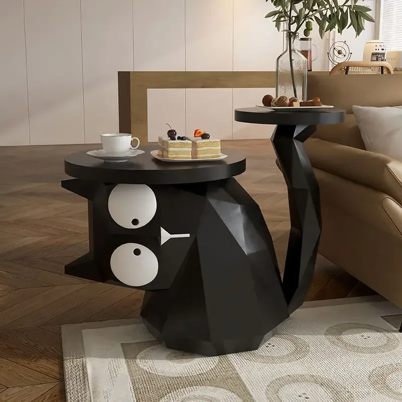 

Creative Small Living Room, Sofa Side, Table Corner, Cabinets, Movable Bedside Table, Cat Floor Tray Ornament