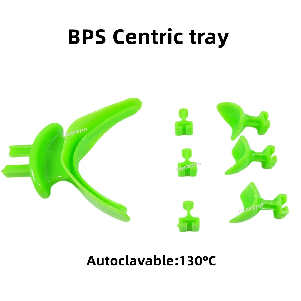 

Dental Centric Tray Edentulous Impression Bite Registration BPS Trays Occlusal Position Record Facebow Mount Articulator