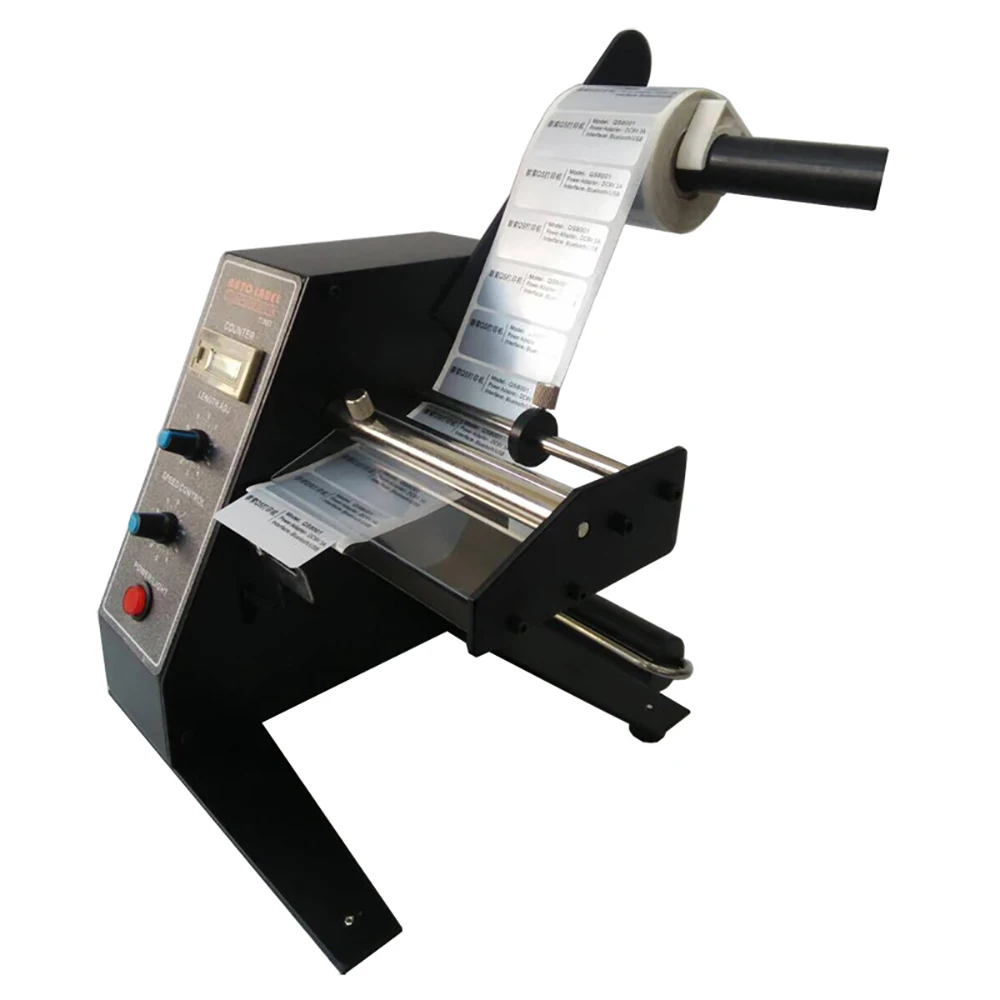 Auto Label Dispenser Device Automatic Sticker Separating Machine 1150D Digital Control 4-140mm Label stripping machine
