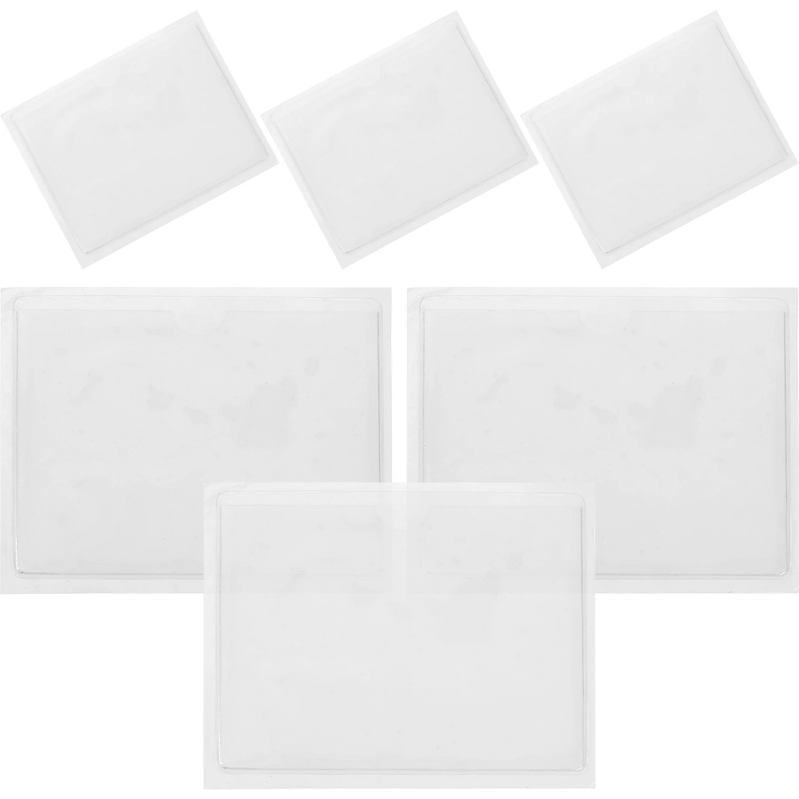 

Transparent Adhesive Holder Clear Document Sleeves Parking Permit Holder Credit Sleeves Business Card Protector Plastic