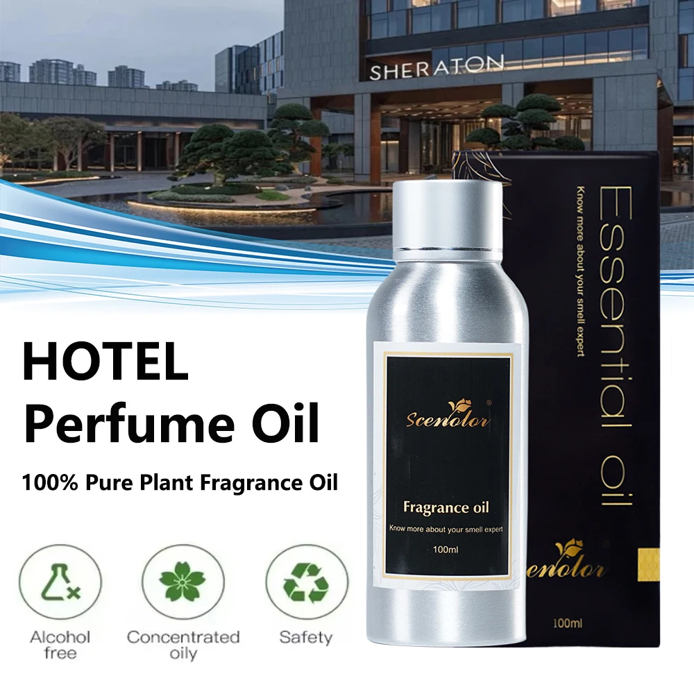 100ML Sheraton Vvienna Shangri-La Hotel Perfume Oil Essential Oils with Dropper Hotel For Reed Diffuser Long Lasting Fragrance