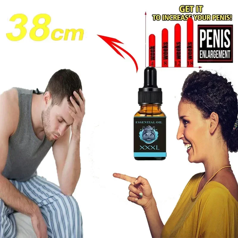 Penis Permanent Thickening, Increase XXL Growth Enlargement Massage Men\'s Cock Erection Lubricant Plant Extracts Massage Oil