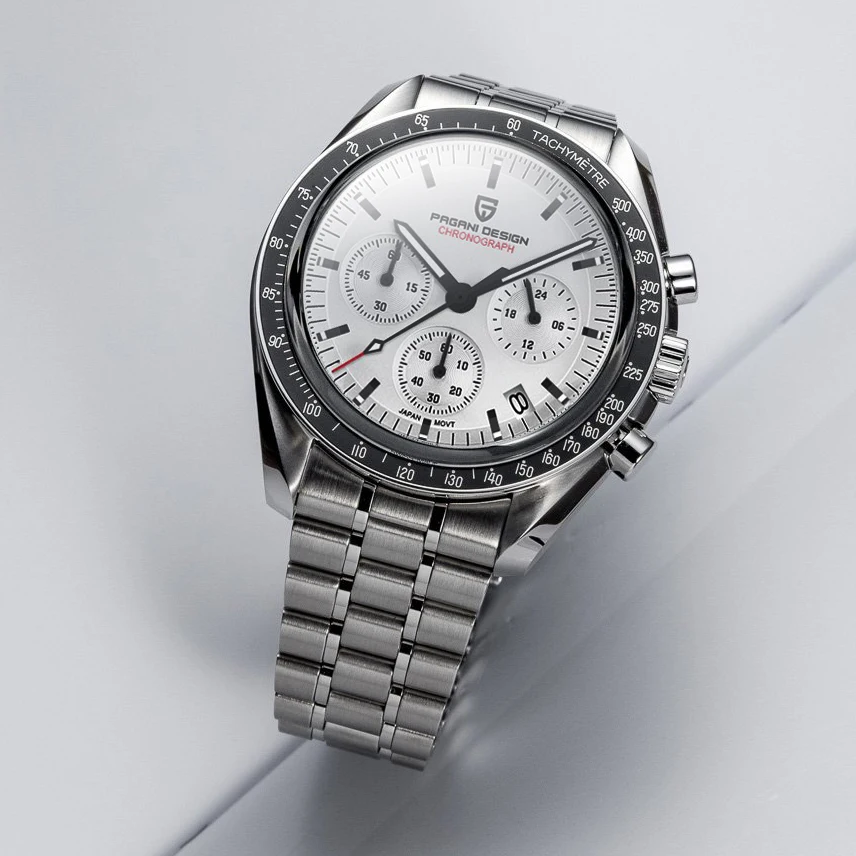 

PAGANI DESIGN V5 PD1701 Moon Watches Роскошные кварцевые часы для мужчин Спортивный скоростной хронограф AR Сапфировое стекло 100 м Водонепроницаемость 2025