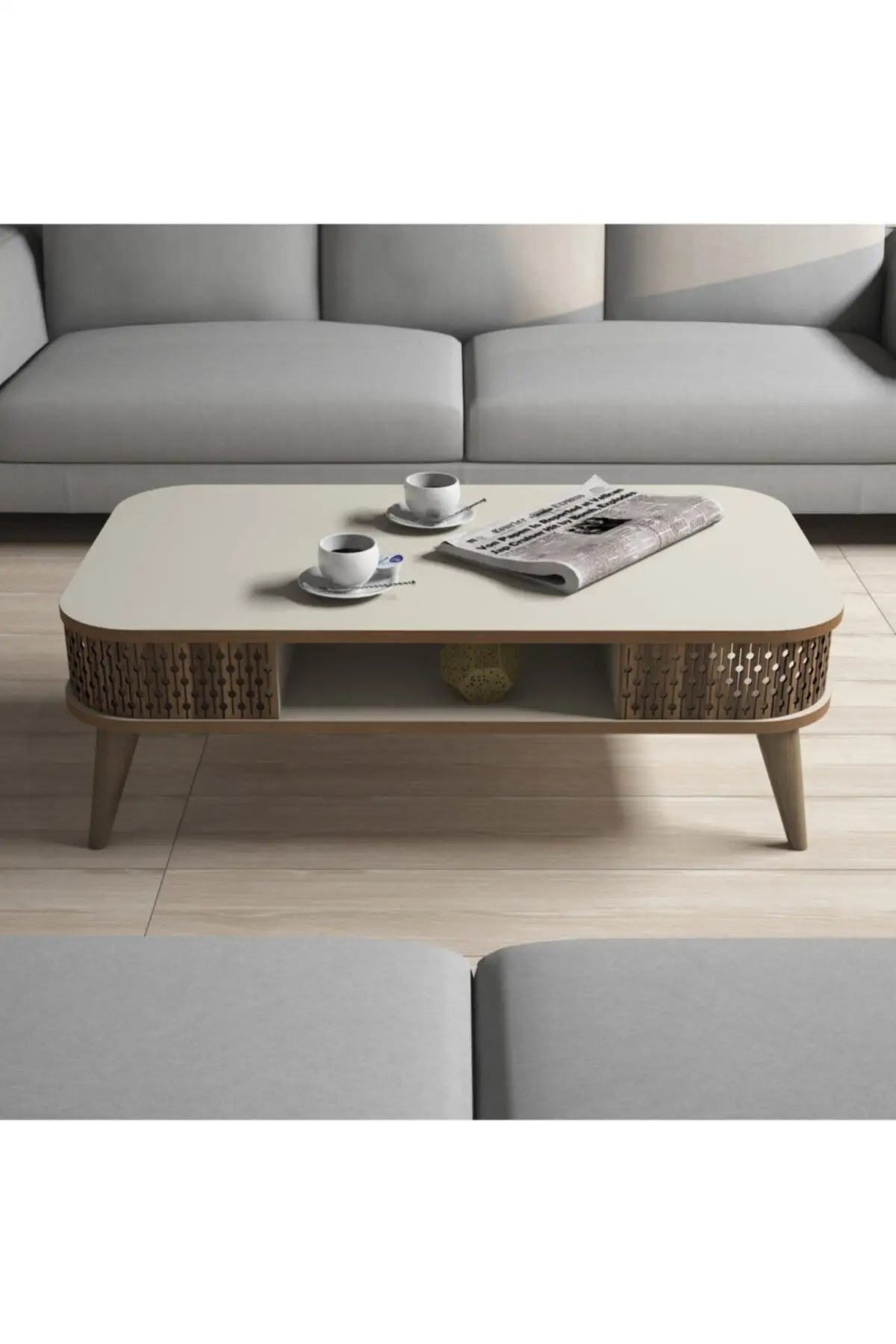 

DOLBOVI September Medium Coffee Table-Cream Coffee Table
