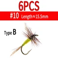 6pcs B Yellow 10