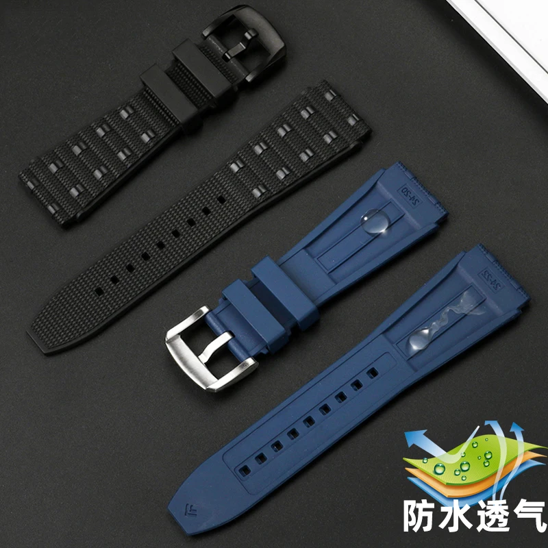 High quality Fluoro Rubber Watchband 22mm 24mm For Breitling Strap Fot Mechanical Timing Avengers Super Ocean Watchband