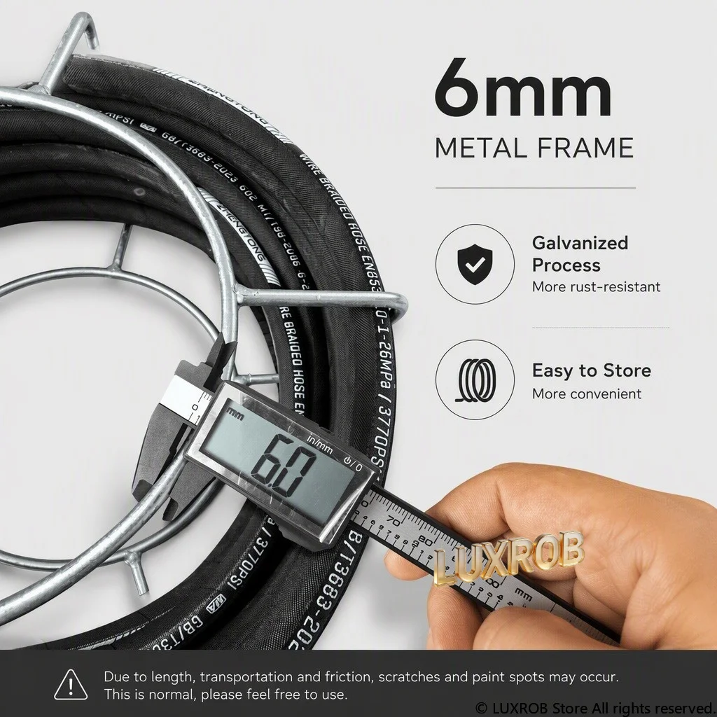 10M High Pressure Drain Cleaning Hose,8mm Solid Soft Shaft,Galvanized Thickened Chain,26MPa Sewer Pipe Dredging Tool Kit - view 3