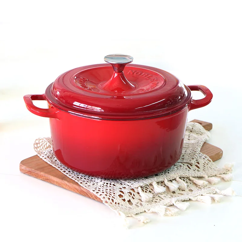 Saucepan Enamel Pot Cast Iron Pot Stew Pot Soup Pot Steamer Enamel Cast Iron Household