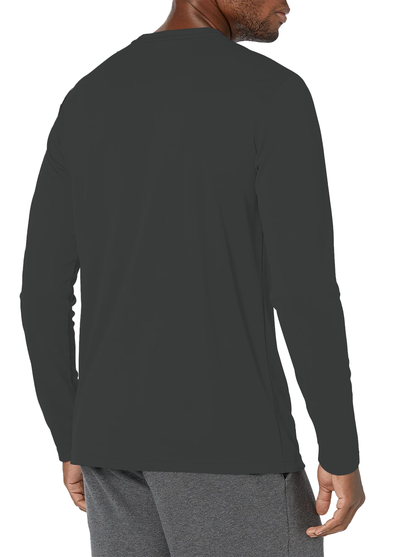 Herren Langarm-Sonnenschutz-Shirt Leichtes Workout UV-Schutz Schnelltrocknend Wander-T-Shirt Radsport Angeln Sportoberteil – Detail 17