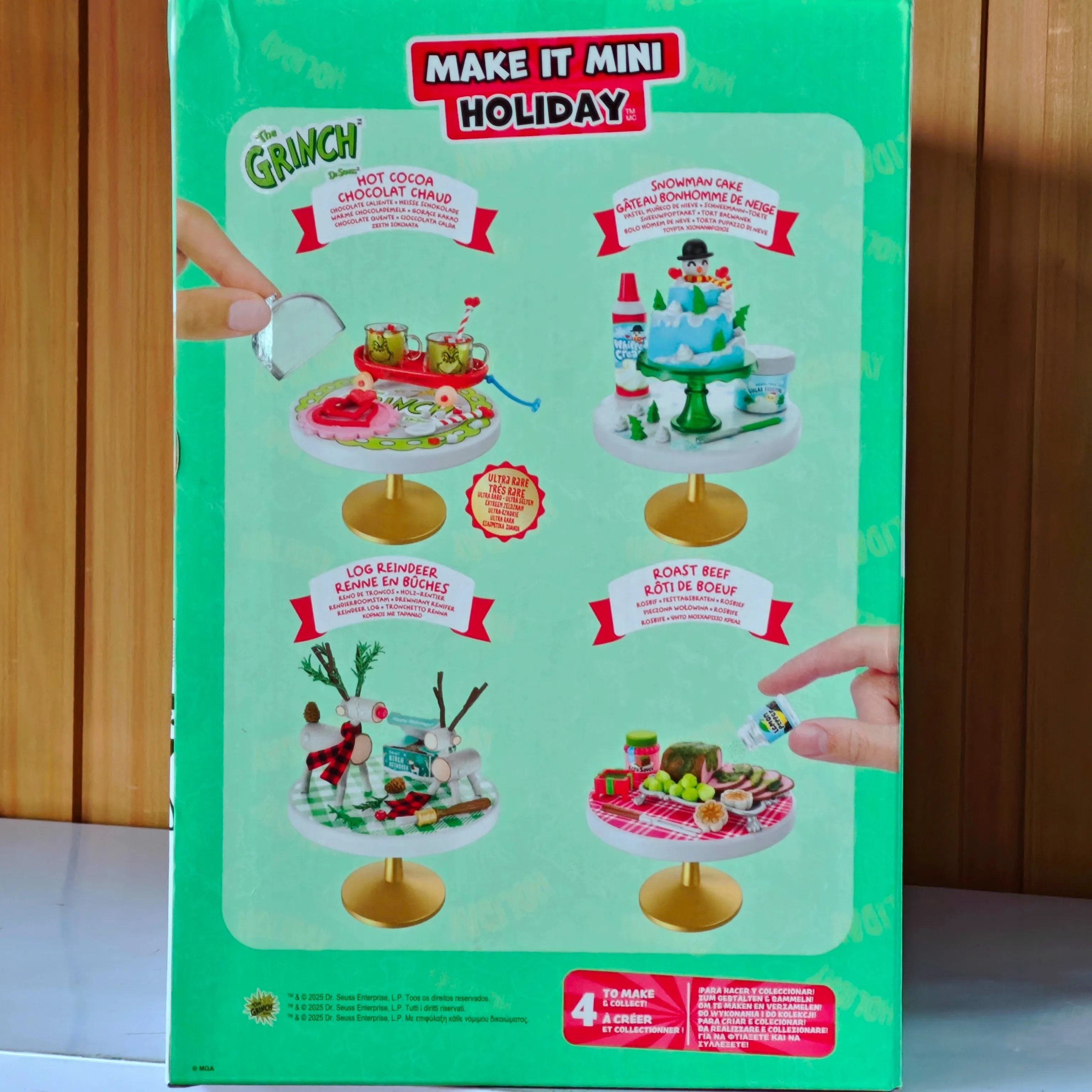 جديد Miniverse Mga كرة عيد الميلاد الصغيرة Miniverse مقياس صغير لتقوم بها بنفسك لعبة الطعام صندوق غامض اليدوية مفاجأة هدية الكريسماس لعبة