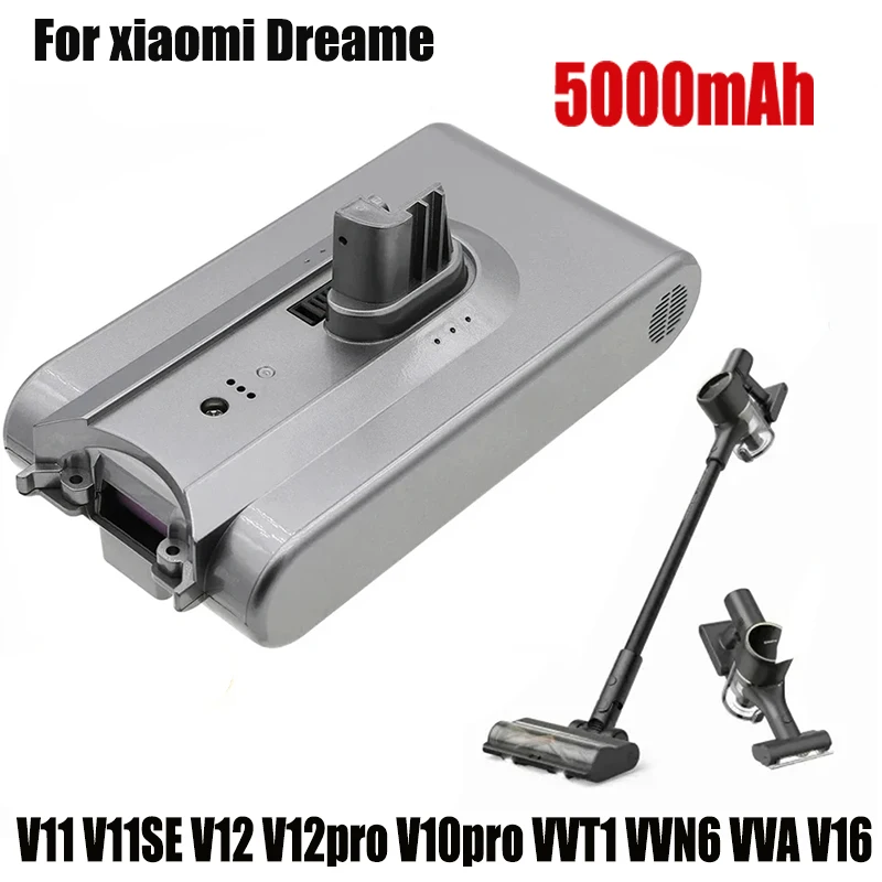 

For Dreame 25.2V 5000mAh V11 V11SE V12 VVT1 VVN6 VVA Wireless Vacuum Cleaner Battery Pack Replacement