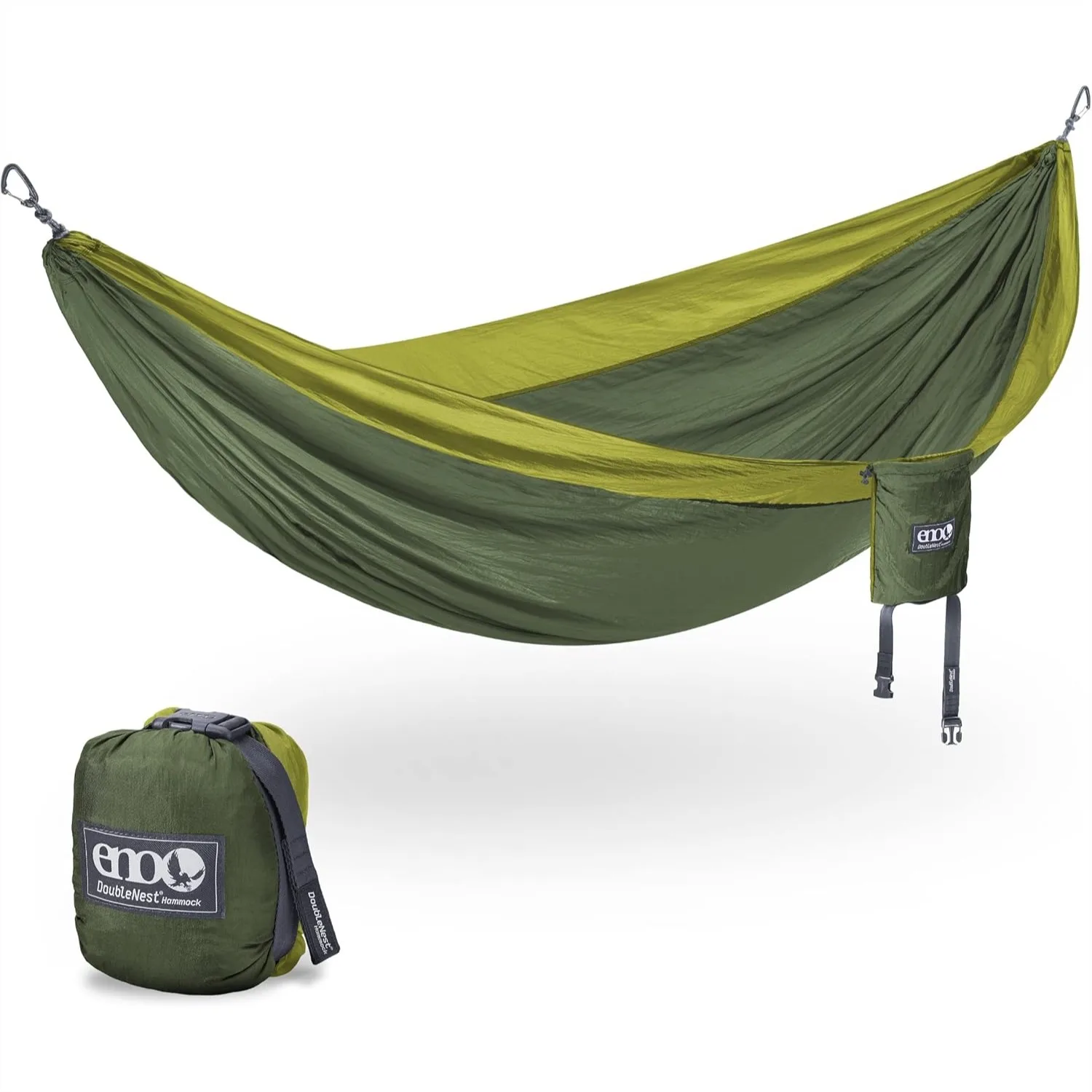 

DoubleNest Lightweight Camping Hammock, 1-2 Person, 400lb Capacity, Triple-Stitched, Breathable Nylon
