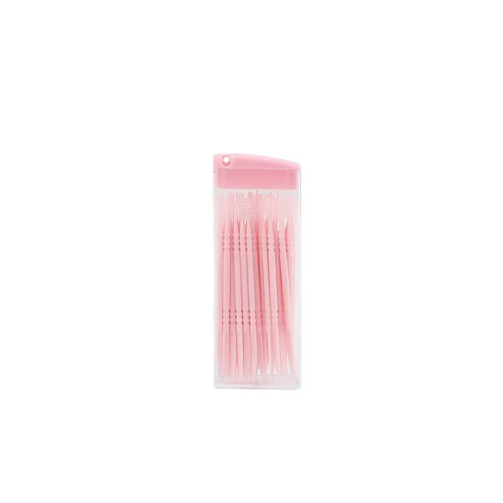 

300/60 Pcs Disposable Double-ended Toothpick Portable Plastic Fish Bone Shaped Interdental Brush Gum Care Oral Cleaning
