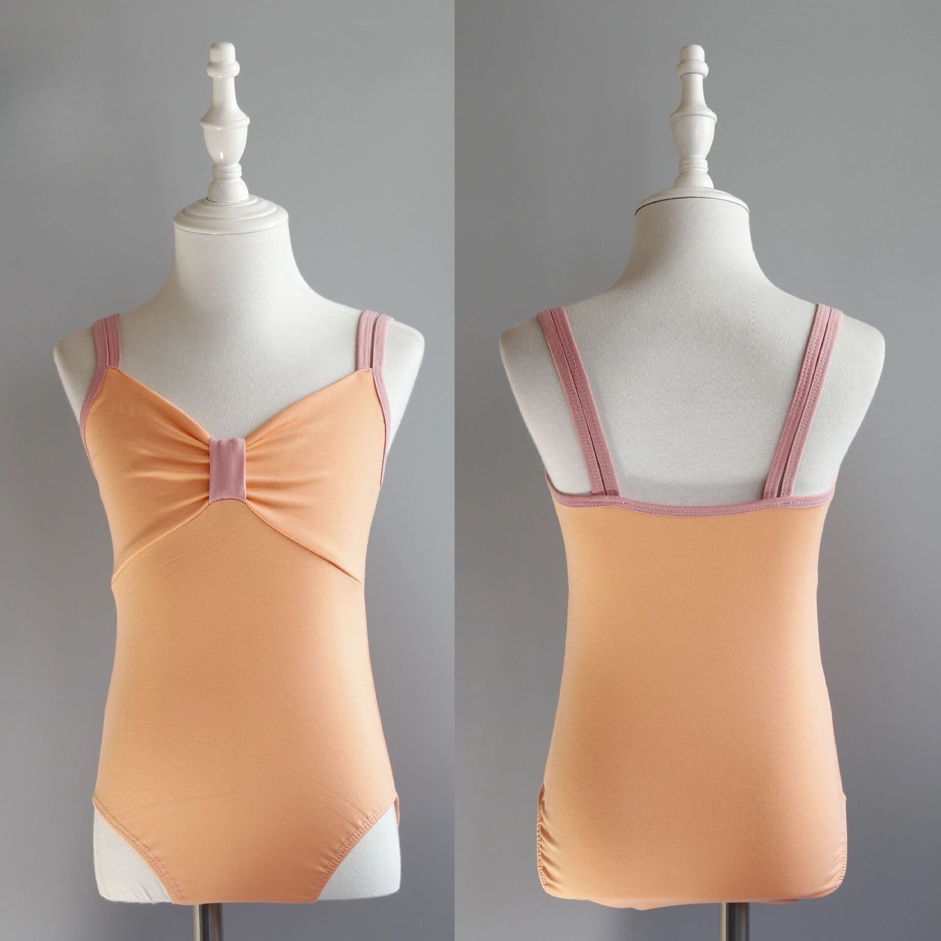 Children's Summer Dance Practice Clothes Wide Shoulder Straps Ballet Practice Clothes One Piece Skirt Stage Performance Clothing