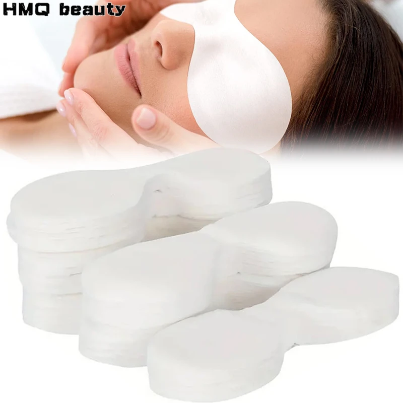 100 unidades/pacote Máscara Ocular Descartável de Papel Ultrafino de Algodão Natural, Patches para Cuidados com os Olhos para Mulheres, Protetores Oculares para Spa, Ferramentas para Cuidados com a Pele Facial