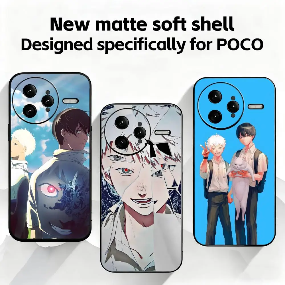 Летний чехол для телефона Hikaru Died для Xiaomi POCO M7 M6 M5 X7 X6 X5 F7 F6 F5 Мягкий черный чехол Pro 5G