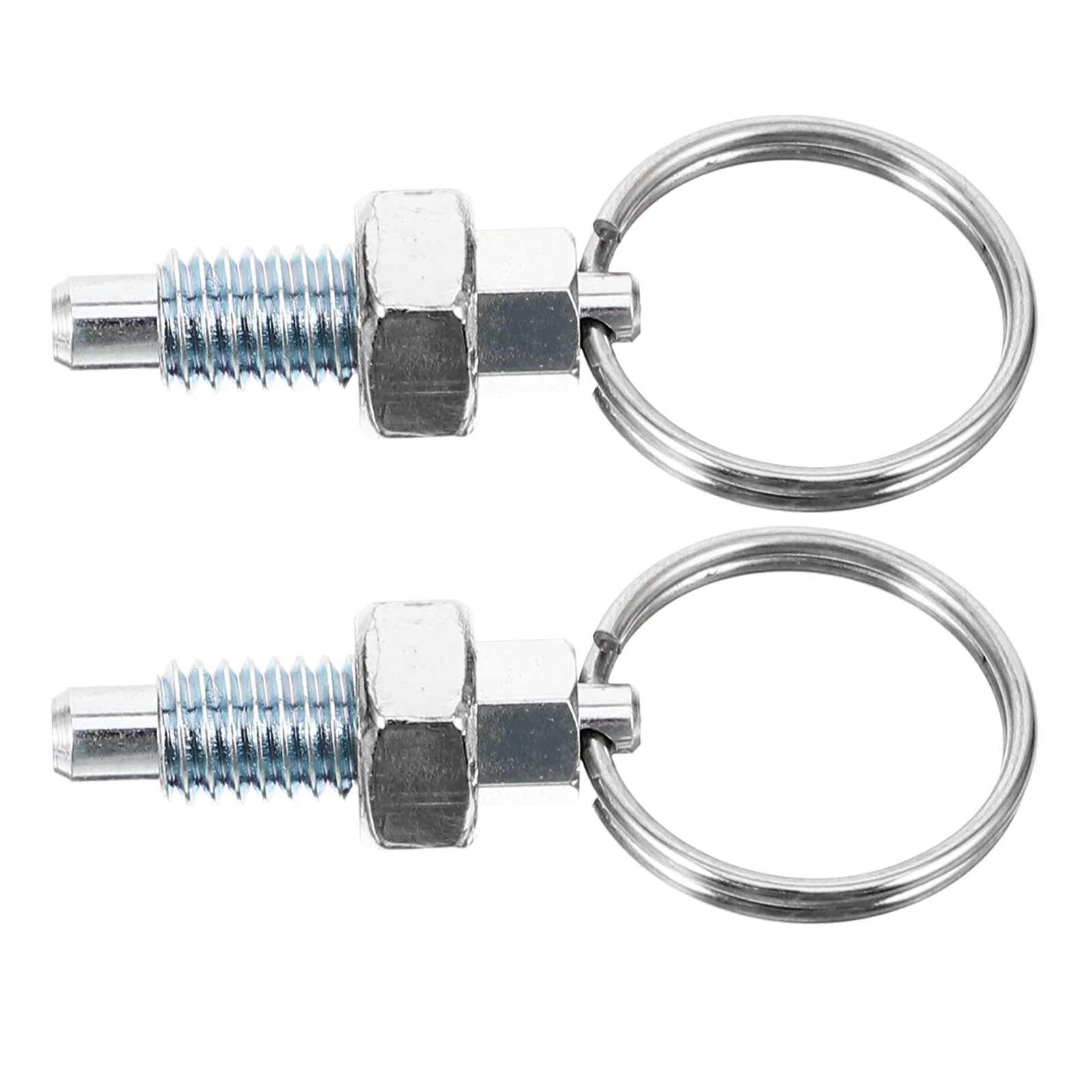 2 Pcs Plunger Pin Spring Loaded Latch Safety Steel Stainless Locking Pull with Retractable