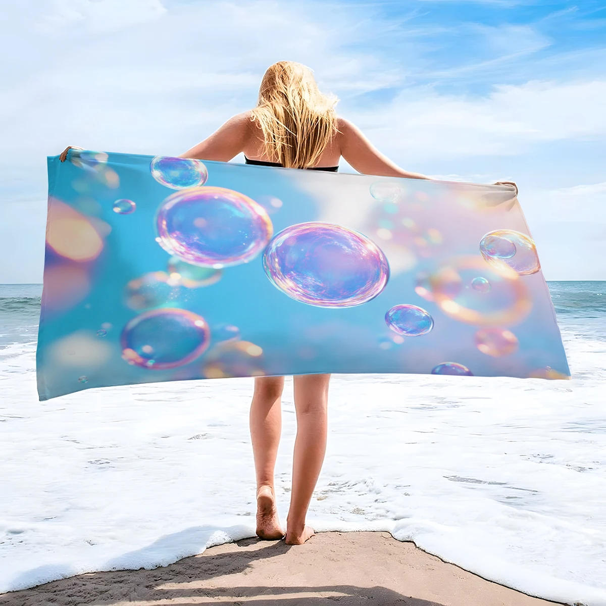 

Quick-drying microfiber fashion bubble beach towel soft summer beach towel women's gift travel fitness bathing camping