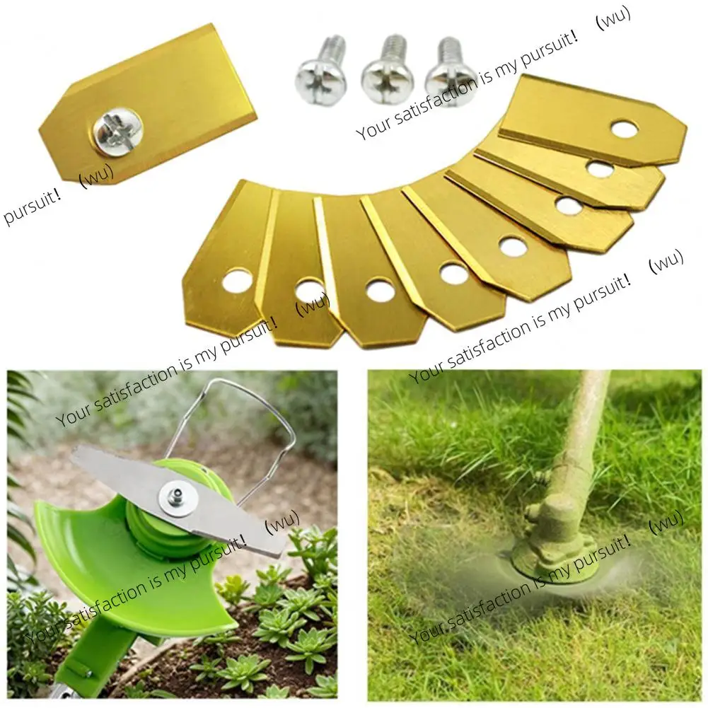 Lawnmower Replacement Blades Lawnmower Blade with Mounting Screws Heavy Duty Universal Robot Lawn Mower Blade for Segway