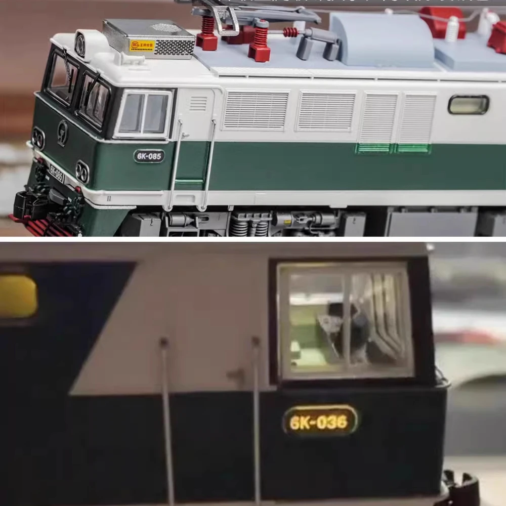 Tren modelo a escala 1/160 tipo N, locomotora eléctrica 6K, Zhengzhou, Bureau, sección luta, trabajo de pintura, tren de juguete, regalo para niños