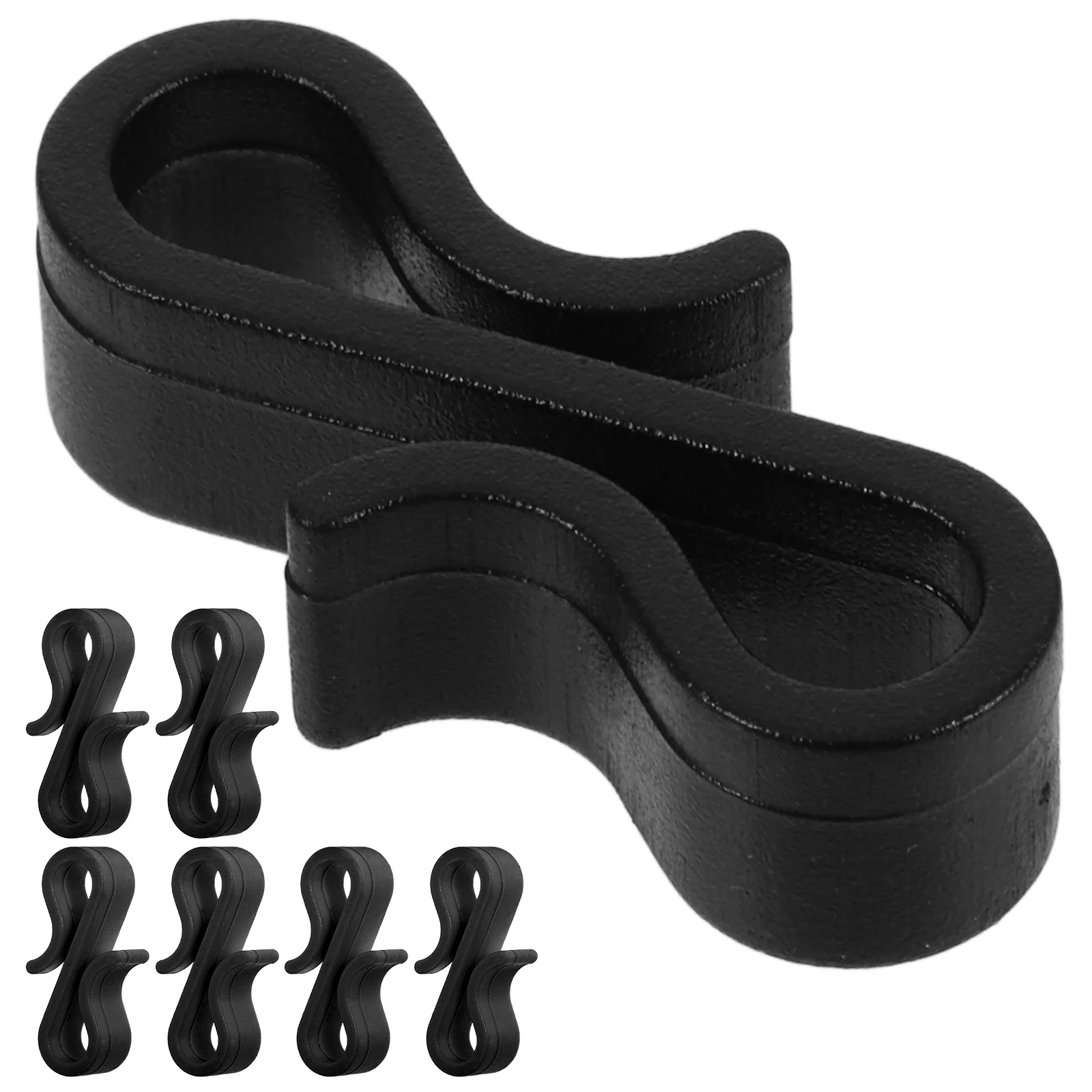 

50 Pcs Christmas Light Clips Plastic Gutter Hooks S Shape Outdoor Waterproof Windproof Easy Install Versatile Decorations