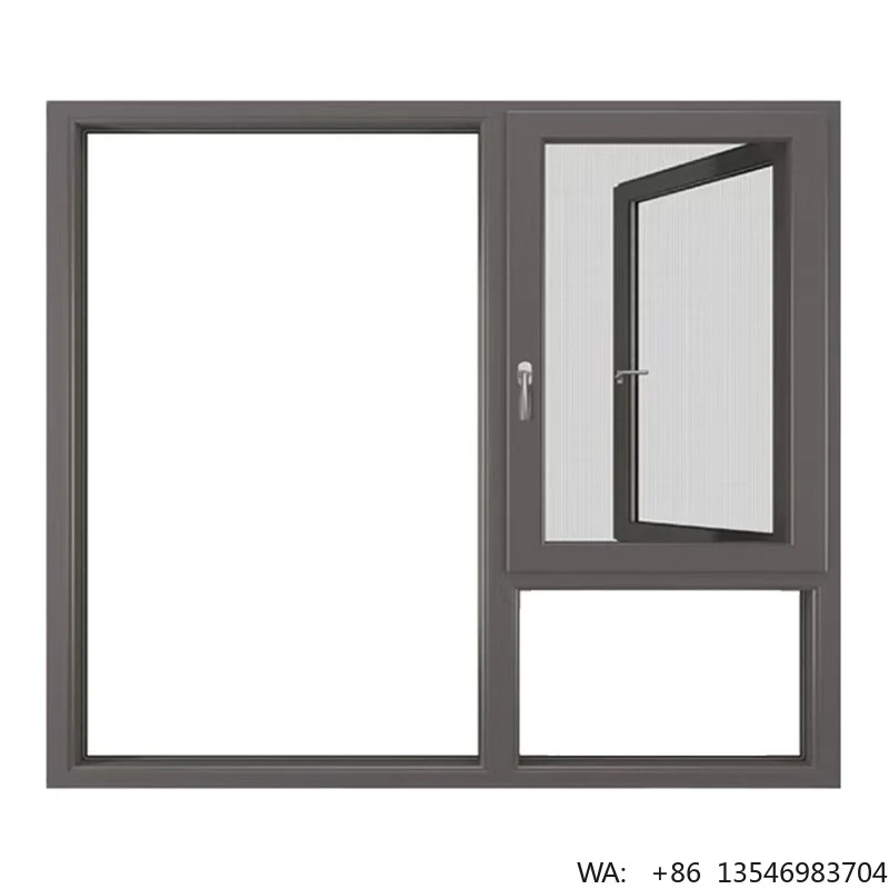 

Tempered Double Glazing Aluminum Windows Frames Casement Window for Indoor Outdoor Use