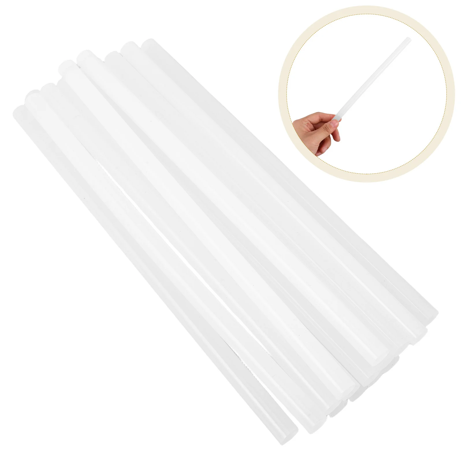 

18Pcs Transparent Hot Melt Glue Sticks High Adhesion Heat Resistant Clear Adhesive Rods for DIY Crafting Projects