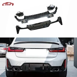 ABS diffusore posteriore Lip Spoiler punte di scarico per BMW serie 3 G20 G21 G28 LCI M sport 2023 + paraurti antigraffio accessori