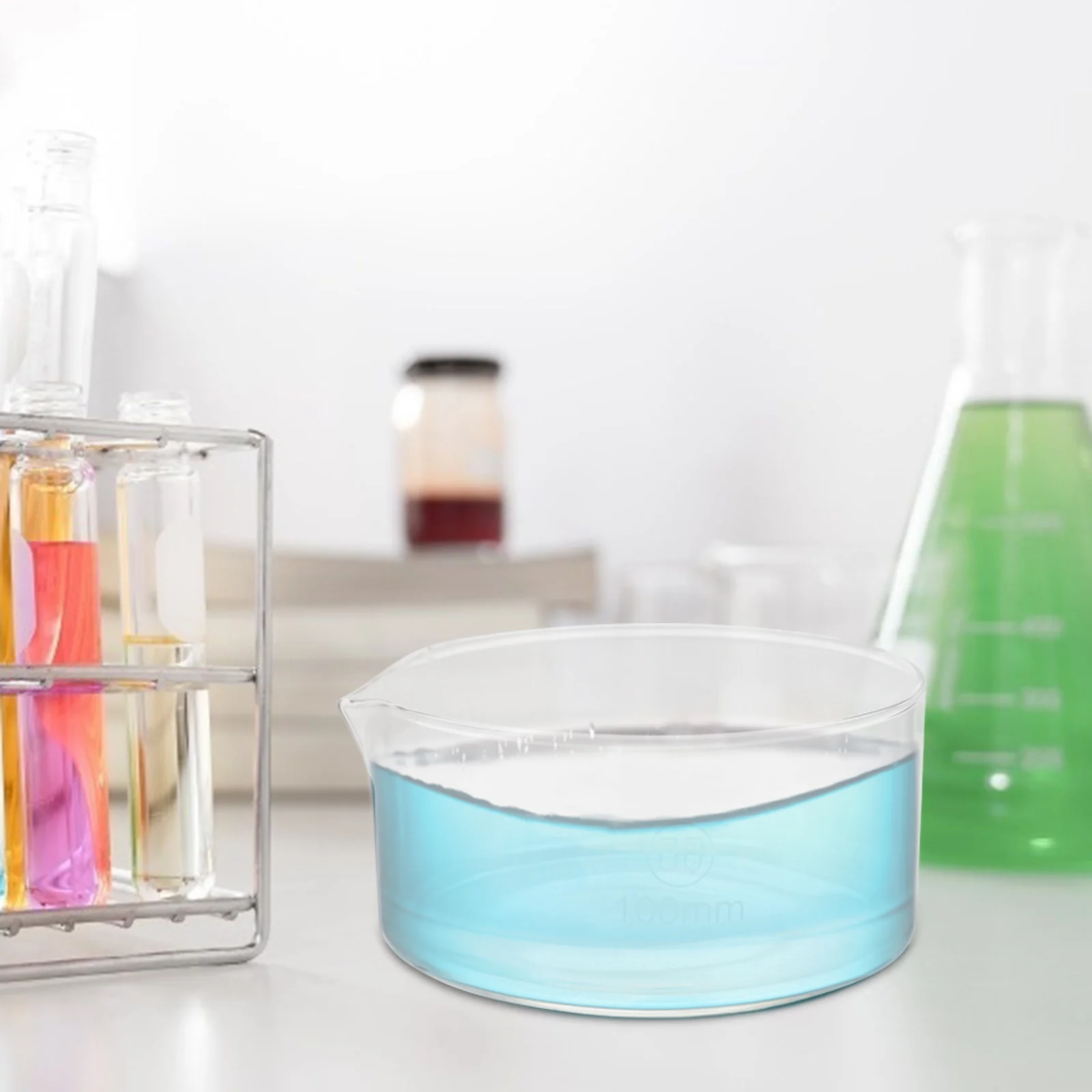 

1Pcs Crystallizing Dish Glass Material Flat Bottom Laboratory Evaporation Dish Reusable Crystallization Tool Evaporation Tool