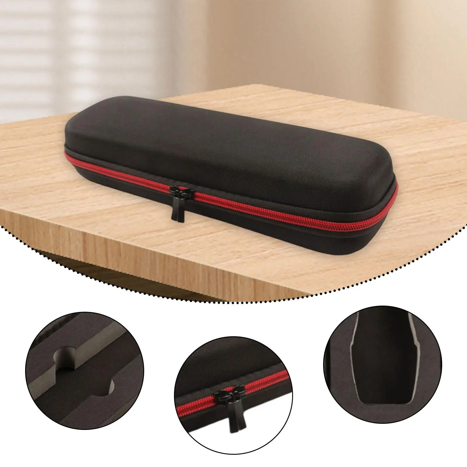 Handheld Case Carry Case Holds 1 Mic with Carry Strap Organizer Storage Box