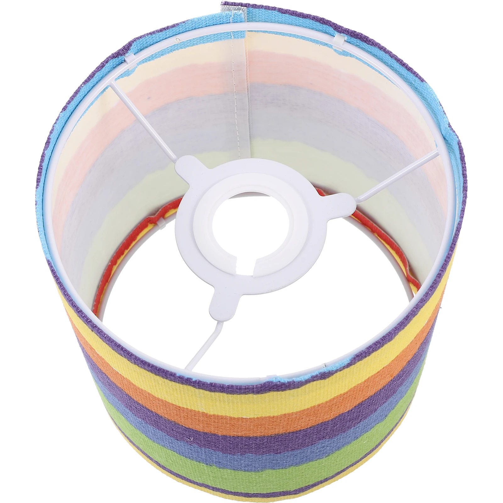 

Lampshade For Ceiling Wall Light Decorative Cloth Lamp Shade Soften Light Dust Protection Easy Install Rainbow Design Bedroom