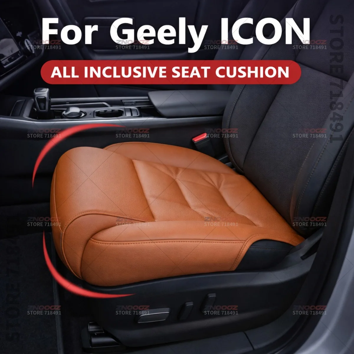 

Подушка-удлинитель для поддержки ног в сиденье автомобиля Geely ICON, накладка на сиденье из пены с эффектом памяти, аксессуары для интерьера
