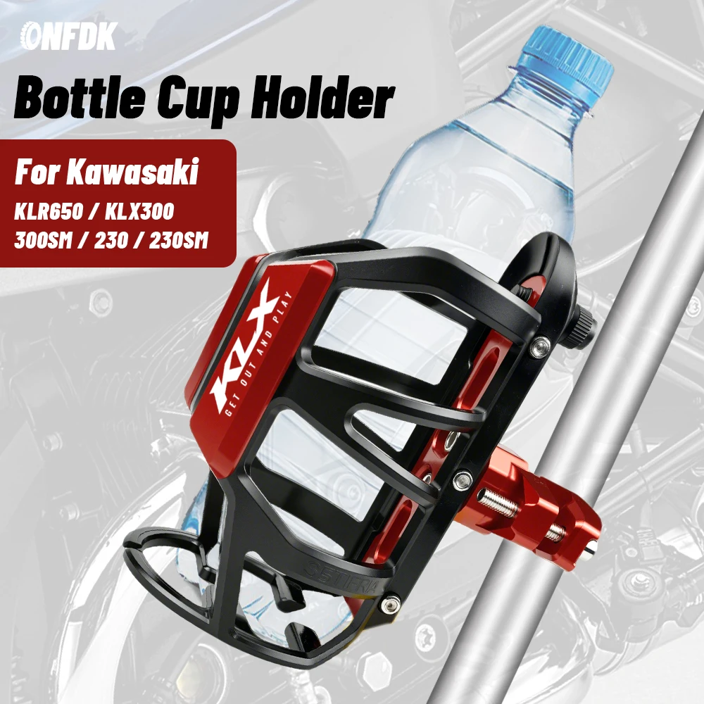 

Для Kawasaki KLR650 KLX300 KLX300SM KLX230 KLX230SM KLX300R мотоциклетная клетка для бутылки с напитком, держатель для чашки с водой, подставка для бутылки с водой