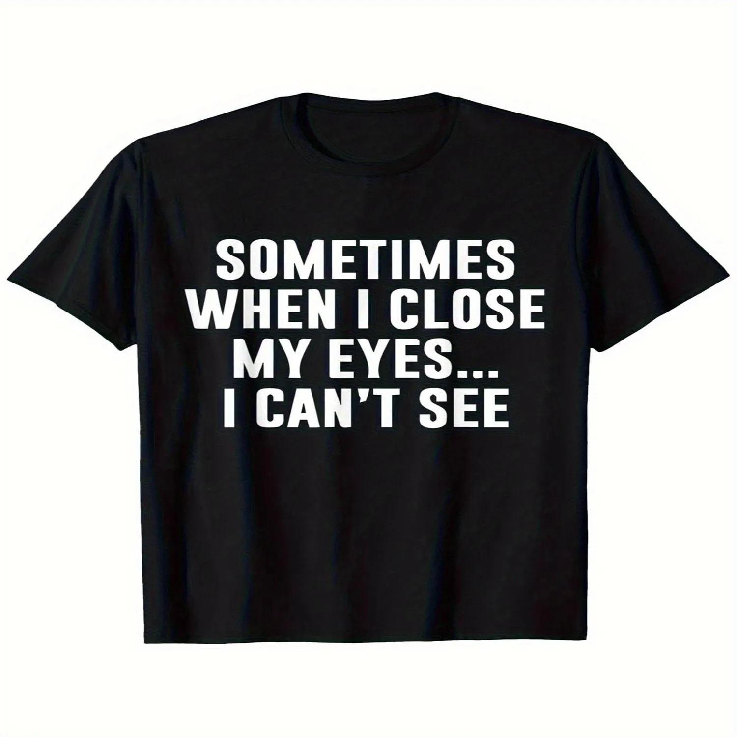 Men's Women's Funny Graphic T-Shirt - Black Short Sleeve Crewneck Casual Shirt with Humorous Digital Print, Round Neck Tee for Casual Attire, Machine Washable, Year-Round (Regular Fit) - Unisex Funny Shirt, Cute Tee,