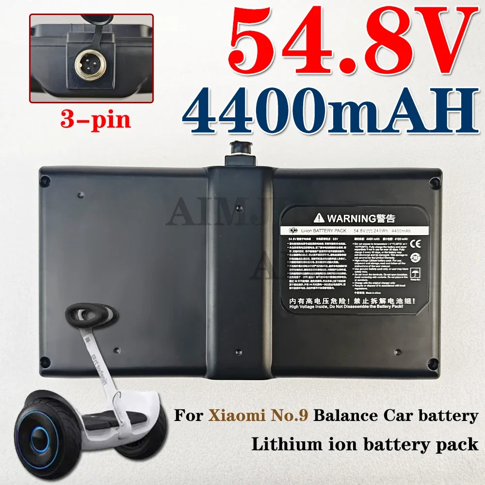 For Ninebot Mini 54V 4400mAH 3pin Battery Electric Scooter Balance Car Battery Pack with BMS No communication