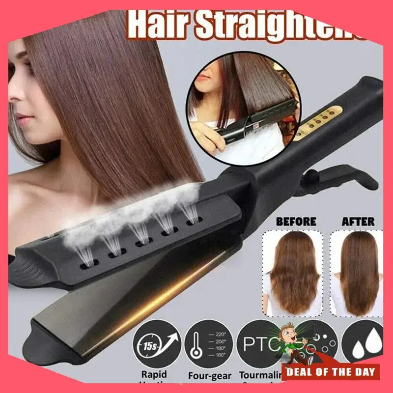 Plancha de aire portátil con entrega en 24 horas, temperatura constante para alisar el cabello y rizar la funcionalidad de flequillo