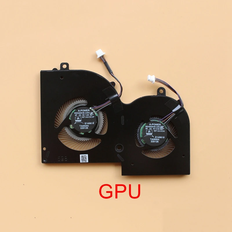 Imagem -04 - Portátil Cpu Gpu Ventilador de Refrigeração Cooler Bs5405hs-u4w Bs4505hs-u5c para Msi Criador Z16 Ms1571 1571 1572 Novo